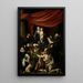 La Vierge du Rosaire - Le Caravage — framed artwork on a wall
