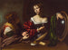 Martha en Maria Magdalena - Caravaggio — weergave van het kunstwerk
