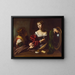 Martha en Maria Magdalena - Caravaggio — ingelijst kunstwerk aan de muur