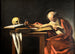 Sint Hiëronymus schrijvend - Caravaggio — weergave van het kunstwerk