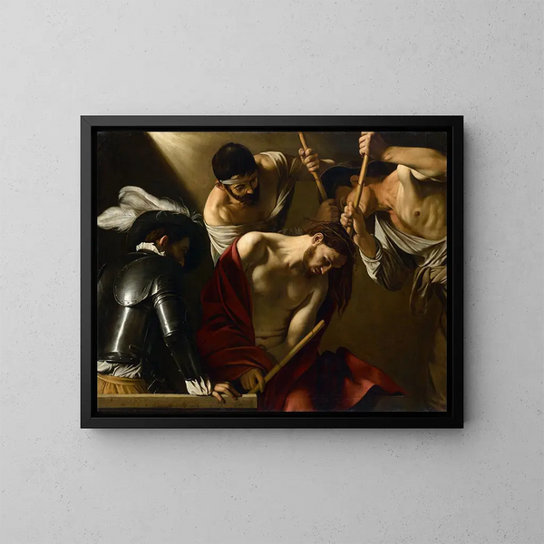 Het kroningskruis - Caravaggio — ingelijst kunstwerk aan de muur