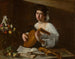 De luitspeler - Caravaggio — weergave van het kunstwerk
