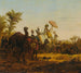 Caravane dans le désert - Jean-Baptiste Hilaire — weergave van het kunstwerk