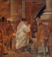 Kardinaal zegent de bedelaars bij de poorten van de kerk - Wilhelm Marstrand — weergave van het kunstwerk