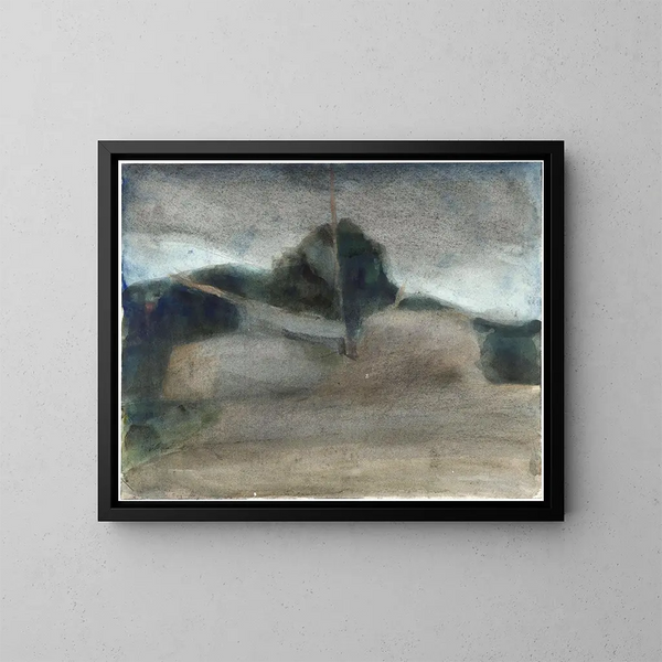 Landschap - Carel Adolph Lion Cachet — ingelijst kunstwerk aan de muur