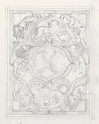 Carel Adolph Lion Cachet - Ontwerp voor een ex libris voor de zoon van de kunstenaar.webp