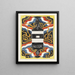 the ex-libris project by engineer J. Kouwer in Bussum - Carel Adolph Lion Cachet — framed artwork on a wall