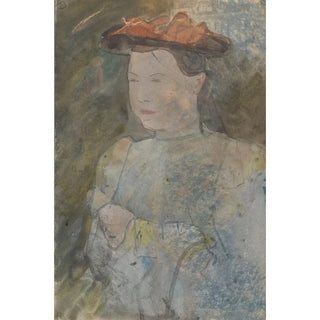 Carel Adolph Lion Cachet - Vrouw met een platte hoed.webp