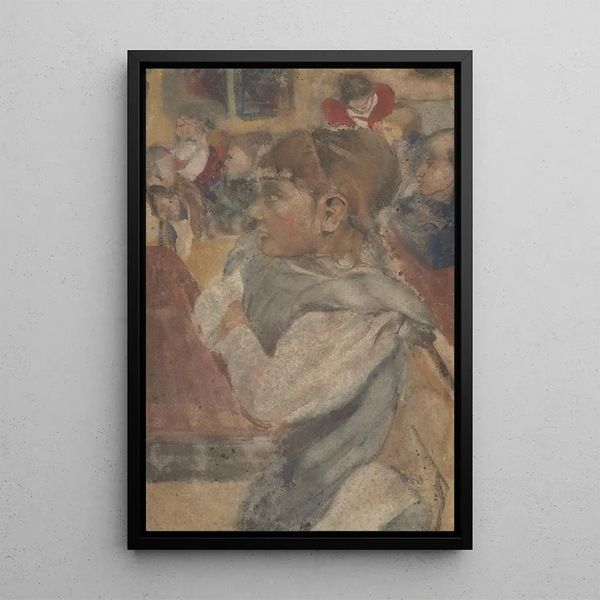 Carel Adolph Lion Cachet - Zittend meisje achter schoolbank.webp