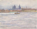 Uitzicht op Mainz vanaf de rivier - Carel Nicolaas Storm van 's Gravesande — weergave van het kunstwerk