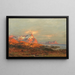 Zonsondergang op de Lofoten - Carl August Heinrich Ferdinand Oesterley — ingelijst kunstwerk aan de muur