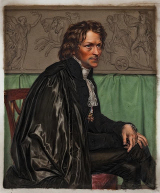 Carl Balsgaard - Portrait Of Thorvaldsen In The Costume From The San LucaAccademy.webp