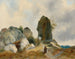 Eremiet in een rotsachtig landschap - Carl Blechen — weergave van het kunstwerk