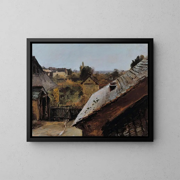 Vue des toits et des jardins - Carl Blechen — ingelijst kunstwerk aan de muur