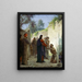 De Christus geneest de blinde - Carl Bloch — ingelijst kunstwerk aan de muur