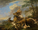 Jacht op de beer - Carl Borromäus Andreas Ruthart — weergave van het kunstwerk