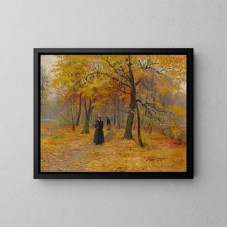 Carl Carlsen - A Forest Walk in Autumn.webp