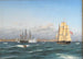 La rade de Lisbonne - Carl Dahl — weergave van het kunstwerk