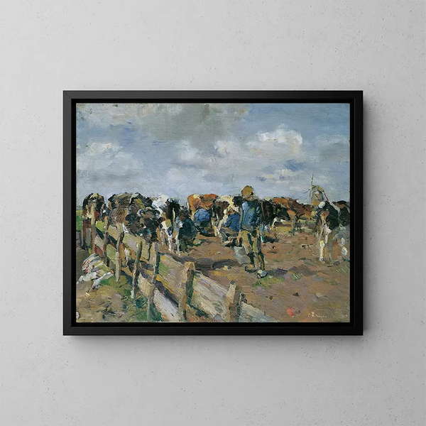 Traite des Khe - Carl Fahringer — ingelijst kunstwerk aan de muur