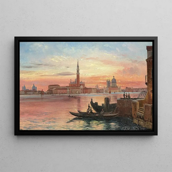Carl Frederik Aagaard - Venedig i solnedgangen.webp