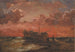 Scheepswrak aan de westkust van Jutland bij zonsondergang - Carl Frederik Sørensen — weergave van het kunstwerk