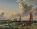 van de Partij van de Øresundzee met Kronborg - Carl Frederik Sørensen — weergave van het kunstwerk