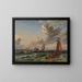 van de Partij van de Øresundzee met Kronborg - Carl Frederik Sørensen — ingelijst kunstwerk aan de muur