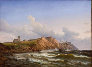 Carl Frederik Srensen - Shipwreck after a Storm off the West Coast of Jutland near Ferring Church.webp