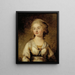L'actrice Anna Sofia Hagman - Carl Frederik von Breda — ingelijst kunstwerk aan de muur