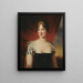 Hedvig Elisabet Charlotta 1759-1818 Queen of Sweden Princess of Holstein-Gottorp - Carl Frederik von Breda — framed artwork on a wall