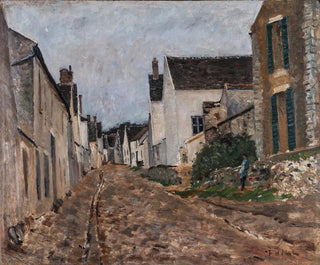 Carl Fredrik Hill - French Village Street Montigny.webp