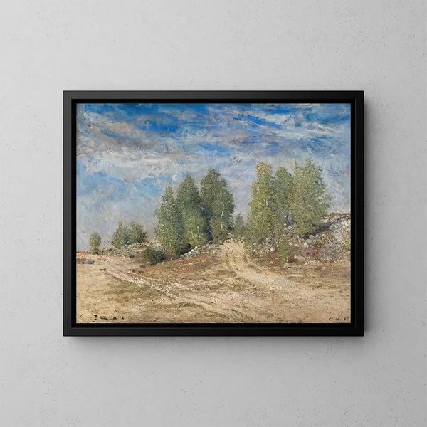Grindheuvel - Carl Fredrik Hill — ingelijst kunstwerk aan de muur