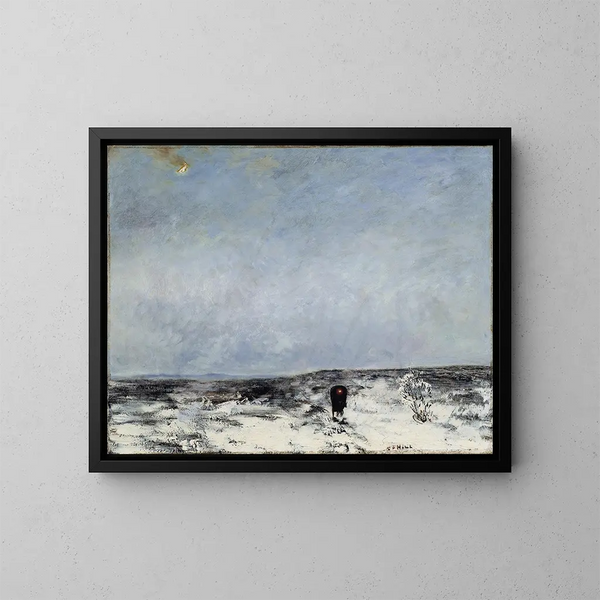 Landes avec une voiture - Carl Fredrik Hill — ingelijst kunstwerk aan de muur