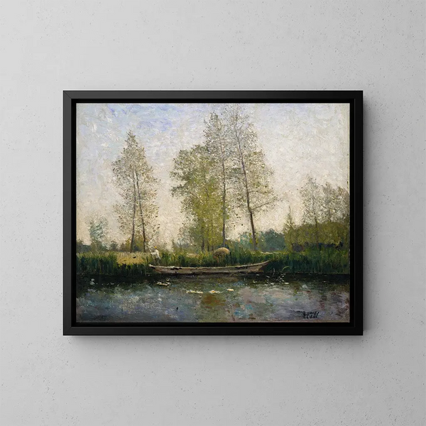 Motief van de Seine bij Saint-Germain - Carl Fredrik Hill — ingelijst kunstwerk aan de muur