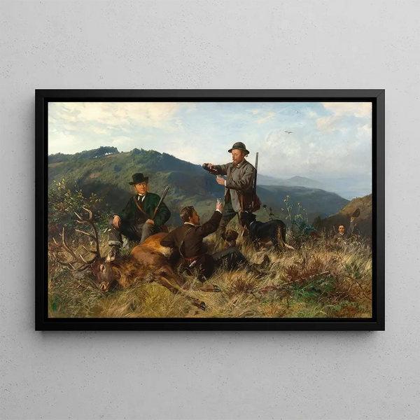 Carl Friedrich Deiker - A Successful Hunt.webp