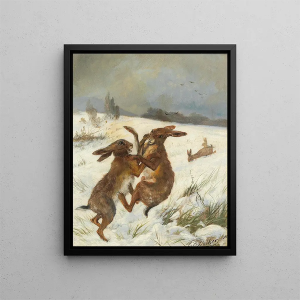 Carl Friedrich Deiker - Hasen.webp