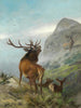 Röhrender Rothirsch - Carl Friedrich Deiker — weergave van het kunstwerk