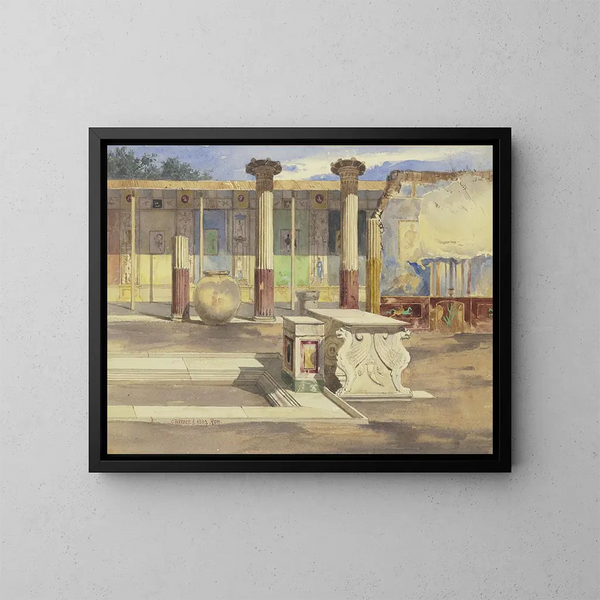 La maison de Méleagre à Pompéi - Carl Friedrich Heinrich Werner — ingelijst kunstwerk aan de muur