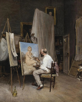Carl Friedrich Heinrich Werner - Le peintre dans son atelier.webp