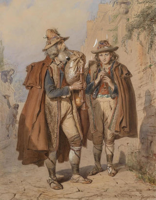 Carl Goebel - Dudelsackpfeifer und Fltenspieler.webp