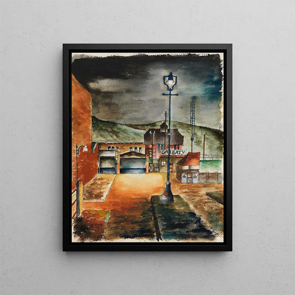 Carl Grossberg - Huser bei Nacht.webp