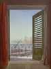 Bedroom with balcony and view of the Bay of Naples via Santa Lucia and Castel dell'Ovo - Carl Gustav Carus — artwork view