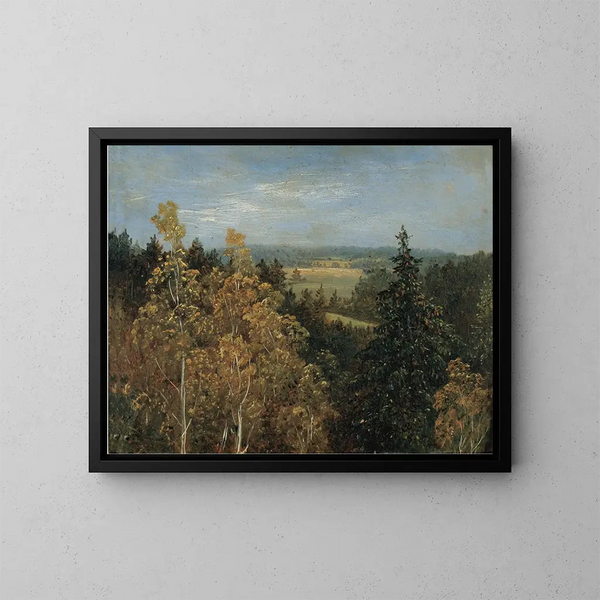 Boslandschap - Carl Gustav Carus — ingelijst kunstwerk aan de muur
