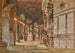 The interior corridor of the Dome of the Rock in Jerusalem - Carl Haag — artwork view