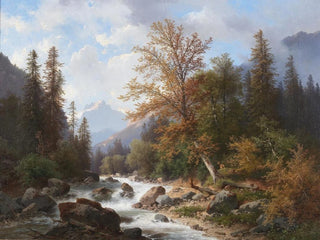 Carl Hasch - Gebirgsbach in der Ramsau.webp