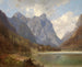 Lac de Toblach - Carl Hasch — weergave van het kunstwerk