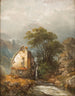 Molentje aan de rand van een beek - Carl Hilgers — weergave van het kunstwerk