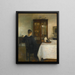 De vrouw van de kunstenaar in een interieur - Carl Holse — ingelijst kunstwerk aan de muur