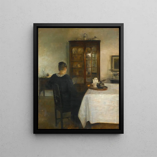 Carl Holse - The artists wife in an interior.webp