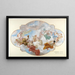 Bozzetto for the ceiling of the dance hall of the Palais Paul Ritter von Schoeller in Vienna - Carl Johann Peyfuss — framed artwork on a wall